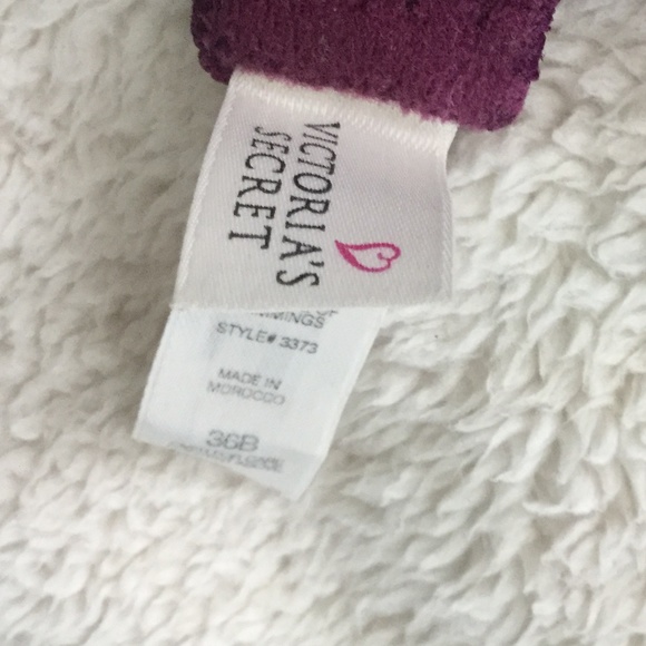 Vintage 90s Y2K Victoria's Secret Iridescent Maroon/Dark Magenta Demi Bra Sz 36B - Picture 11 of 12